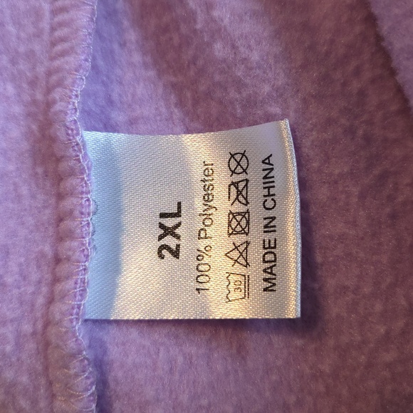 Lavender Graphic Hoodie with Floral Skeleton Design - Picture 4 of 4